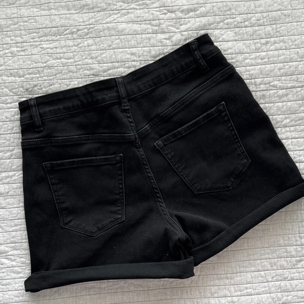Black Jean Shorts - Picture 4 of 8